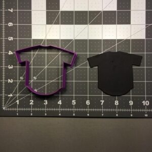 Black Baseball Jersey Cookie Cutter Cookie Sports Uniform Shape for Team Party Cookies Baking Decoration Kids Activities Sports-Themed Events Classroom Crafts Birthday Celebration Use