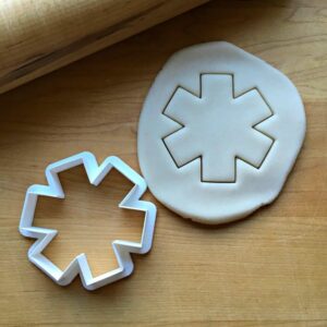 Cookie EMT EMS Cross Cookie Cutter for Medical Appreciation Baking, Fondant, Biscuit, Sugar Craft, Clay Modeling, Cupcake Decoration, Healthcare Event Crafts, Made in India