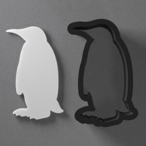 Penguin Bird Animal Shape Polymer Clay Cutter Earring Jewelry Tool for Mini Studs Dangle Pendants and Cookie Dough Shaping with Sharp Tapered Edge for Winter Zoo Theme DIY Craft