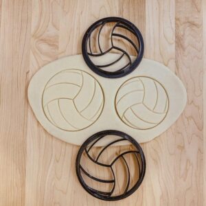 Volleyball Cookie Fondant Clay Cutter India Cookie Mold for Sports-Themed Baking, Kids Parties, Team Celebrations, School Events, Athletic Fundraisers, and Creative DIY Treats