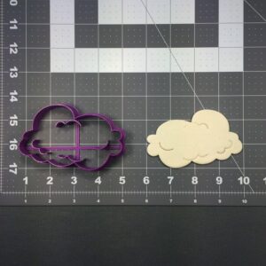 Cloud Shape Black Cookie Cutter for Weather Theme Cookies Cartoon Fondant Cake Decorating Dough Clay Cutter for Kids Baking Crafts School Projects Baby Shower and Birthday Party