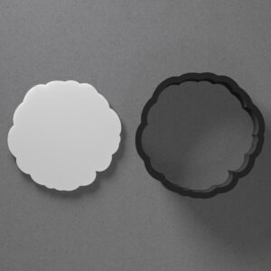 Irregular Scallop Circle Polymer Clay Cutter Sharp Tapered Edge Tool for Jewelry Earring Pendant Making Cookie Fondant Craft DIY Accessories for Artists Bakers and Home Crafters