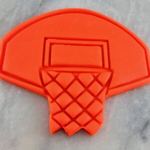 Black Basketball Hoop Cookie Cutter Detailed Plastic Stamp with Sharp Edges for Baking Sports-Themed Sugar Cookies Fondant Pastries Biscuits Cake Decorating Tool India