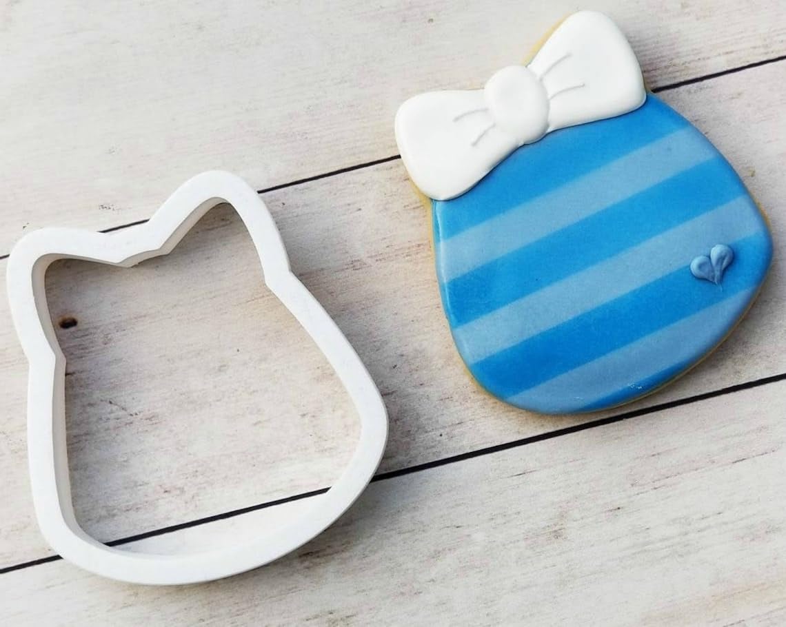 Cookie Bow Tie Bib Cookie Cutter for Baby Shower Baking Biscuits Cake Fondant Decorations Suitable Size Durable Mold Made in India for Baby Boy Celebrations, Newborn Events, Craft