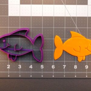 Goldfish Cookie Cutter Black Cookie India Baking Tool for Making Fish, Aquarium, and Animal-Themed Cookies, Fondant, Chocolate, Cake Decorations, DIY Crafts, Party Treats, and Creative