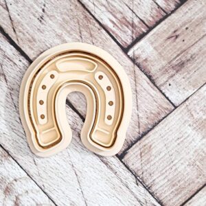 Horseshoe cookie cutter set for baking horse theme sugar cookies fondant cupcake decoration equestrian party favor western cowboy cake topper farm themed treats baking tool