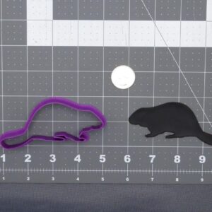Black Beaver Cookie Cutter Silhouette Cookie Animal Shape for Baking Biscuits Clay Crafts India Made Mold for Wildlife Themed Cookies Parties Kids Activities DIY Animal Projects