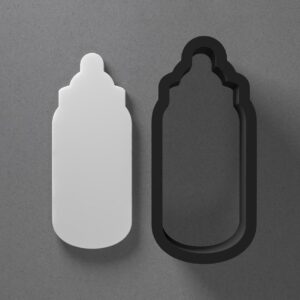 Baby Bottle Shape Cookie Polymer Clay Cutter with Sharp Tapered Edge for Jewelry Making, Mini Stud Earrings, Pendant Sets, Earring Crafting Tool, Cookie Cutter for Clay and Dough
