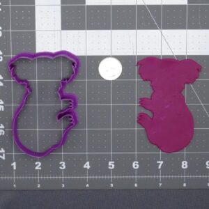 Black Koala Body 266 F105 Cookie Cutter Silhouette for Animal Theme Party Koala Shaped Biscuit Cutter Baking Tool for Kids Craft Clay Cutter Wildlife Animal Cookie Supplies
