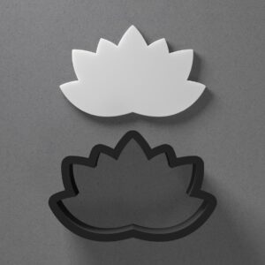 Lotus Flower Shaped Polymer Clay Cutter with Sharp Tapered Edge for Precise Cutting, Jewelry and Earring Tool for Mini Studs and Pendant Sets, Versatile Cookie Cutter for Crafting
