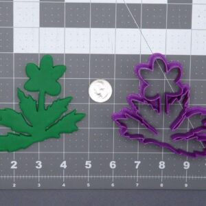 Black Flower Cookie Cookie Cutter Silhouette for Spring Garden Floral Theme Baking Biscuit Fondant Clay Art Crafts Tool for Kids Parties Home Kitchen and Seasonal Decorations