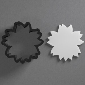 Sunflower Sun Flower Shape Polymer Clay Cutter Earring Jewelry Tool for Mini Studs Dangle Pendants and Cookie Dough Shaping with Sharp Tapered Edge for Floral Nature Theme DIY Craft