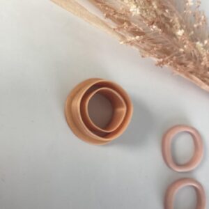 Thin Organic Circle Clay Earring Cutter for Polymer Clay Jewelry Making, Cookie Cutter for Minimalist Round Earrings, DIY Craft Tools for Handmade Accessories and Clay Art Projects