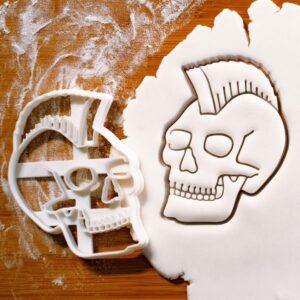 Cool Skull Design 2 Cookie Cutter Cookie for Halloween Baking Scary Cookies Edible Decorations Party Supplies Spooky Skeleton Theme Haunted House Treats India Gift for Bakers (ONLY Design 2)