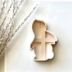 Bunny Cookie Cutter for Spring and Easter Baking or Polymer Clay Crafts Large Fondant Cutter for Easter Treats Clay Jewelry DIY Crafting and Seasonal Decorations for Kids and Adults