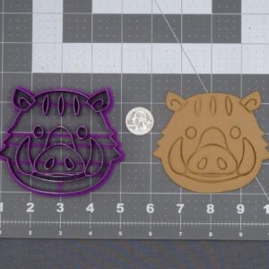 Black Wild Boar Head Cookie Cutter for Jungle Safari Animal Theme Party Baking Wildlife Fondant Biscuit Clay Craft Cutter for Kids Birthday Classroom Activities and Kitchen Decoration