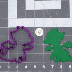 Black Cookie Dragon Body 266 H981 Cookie Cutter Silhouette for Fantasy Themed Baking, Fondant Cake Decorations, Medieval Party Treats, Mythical Crafts, Storytelling Events and Creative