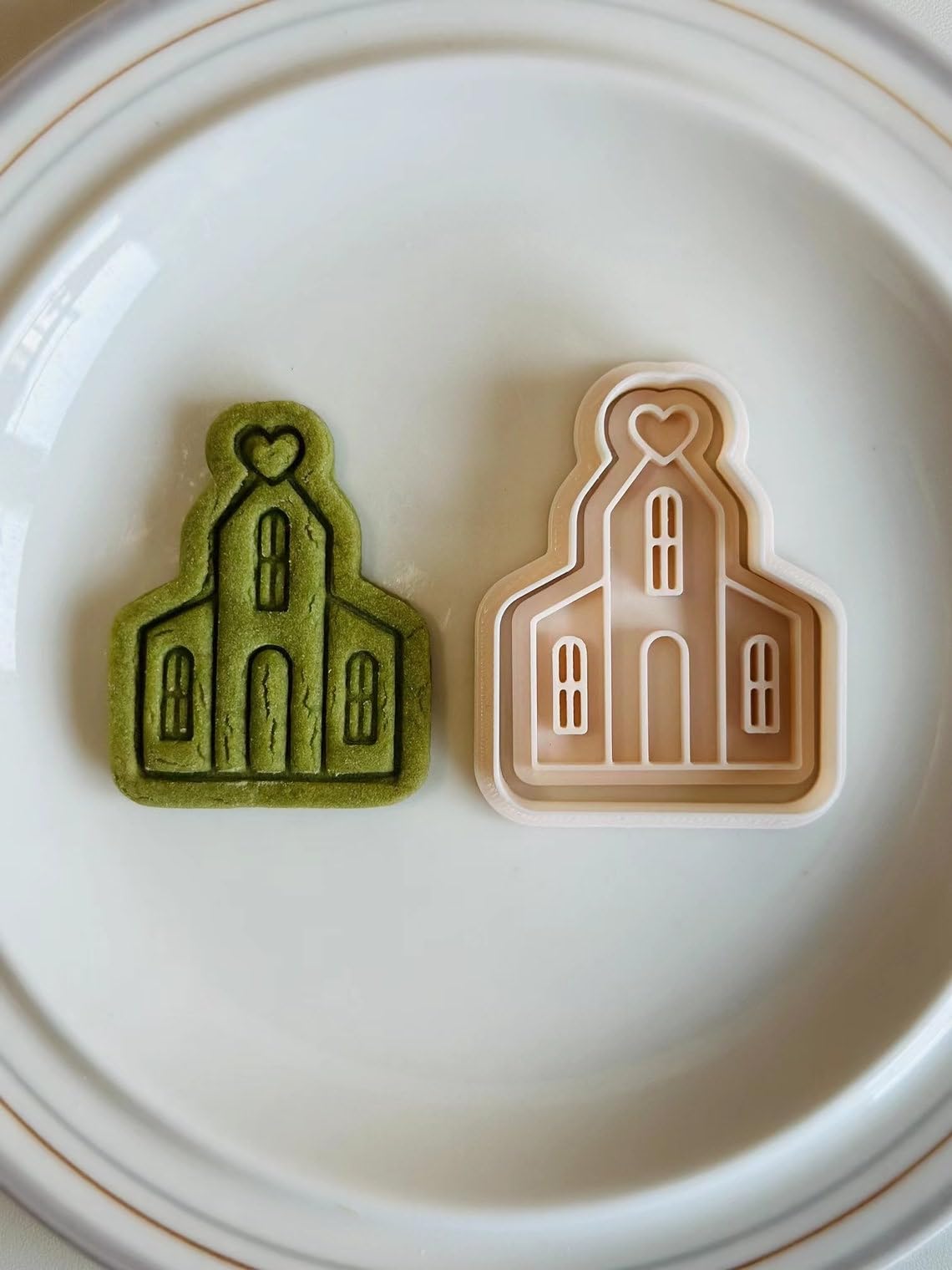 Black Church Cookie Cutter Set with Love Cathedral and House Stamp Tools for Religious Event Baking Homemade Cookies Fondant Cake Decorating Party Favors and Celebration Treats - Image 4