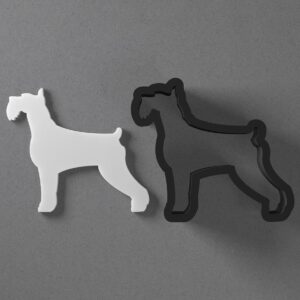 Schnauzer Dog Breed Shape Polymer Clay Cutter with Sharp Tapered Edge for Precise Cutting, Jewelry and Earring Tool for Mini Studs and Pendant Sets, Cookie Cutter for Pet Lovers