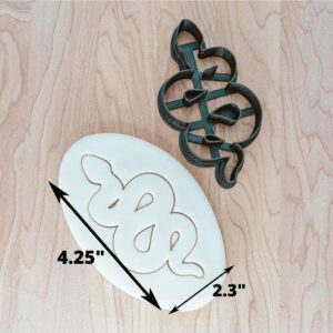 Snake Serpent Reptile Cookie Cutter Cookie for Fondant, Clay, Dough DIY Wild Animal Theme Baking, Jungle Party Crafts, Reptile Lover Gift Projects Made in India