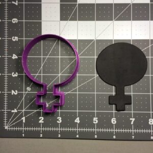 Black Female Symbol Shape Cookie Cutter for Feminist Theme Party Decorations Educational Craft Projects Clay Biscuit Fondant Cutter for School Events Kitchen Baking Tool