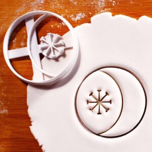 Cookie Seax Wica Cookie Cutter Biscuit Mold for Wiccan Pagan Neopagan Baking Rituals Spiritual Pagan Festival Celebrations Crafting Fondant Clay Magical Symbol Treats