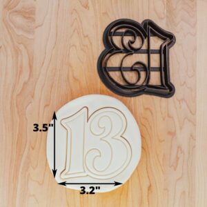 13 Milestone Birthday Cookie Cutter Cookie for Fondant, Clay, Dough for Bar Mitzvah, Bat Mitzvah, Jewish Celebration, Teen Birthday, Milestone Party Treats Made in India
