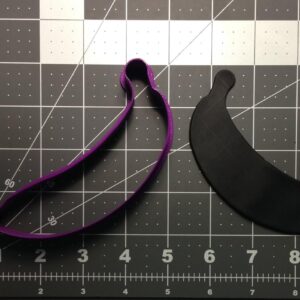 Black Banana Fruit Shape Cookie Cutter for Tropical Theme Party Baking Biscuit Fondant Clay Craft Cutter for Kids Birthday School Activities Fruit Learning Events and Kitchen Decoration