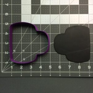 Coffee Mug Cookie Cutter Black Cookie India Baking Tool for Making Beverage, Coffee, and Drink-Themed Cookies, Fondant, Chocolate, Cake Decorations, DIY Crafts, Party Treats,