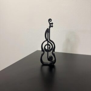 Minimalist Abstract Violin Sculpture Single Line Art Home Office Decor Music Gift Shelf Ornament for Musicians and Art Collectors Decorative Modern Sculpture