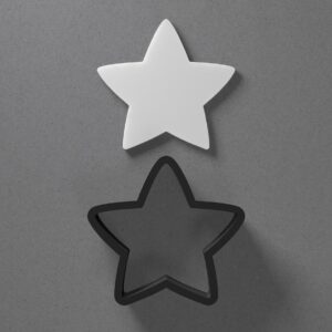 Chubby Star Shape Clay Cutter for Earrings and Jewelry Making Sharp Tapered Edge Tool for Polymer Clay Mini Studs Pendant Set Cookie and Fondant Decorations for Baking or DIY Craft