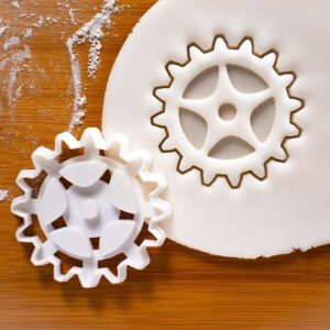 Steampunk Gear Cookie Cutter Cookie India Biscuit Cutter Victorian Era Science Fiction Party Mechanical Cogwheel Vintage Industrial Fondant Clay Cutter Baking Tool (ONLY Steampunk Gear)