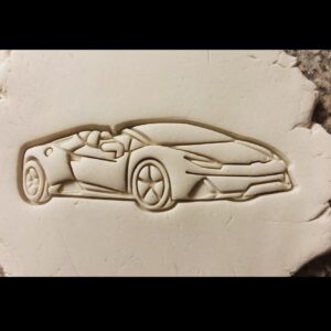 Black Sports Huracan Car Cookie Cutter Cookie India Supercar Theme Biscuit Cutter for Exotic Auto Baking Racing Party Treats Luxury Vehicle Cookies Collector Snacks Sports Car