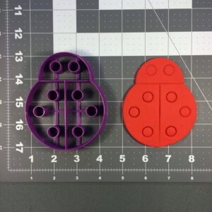 Black Cookie Lady Bug Cookie Cutter for Baking Biscuits Fondant Pastry Dough Pancakes Sandwiches Cake Decorating Tools Insect Shaped Baking Molds Party Favors Kitchen Accessories