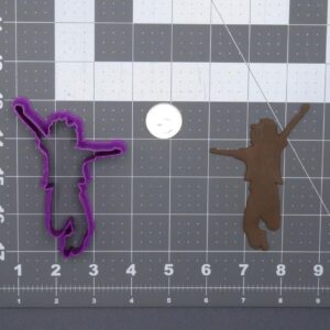 Kid Jumping 266 G916 Cookie Cutter Silhouette for Baking Shortbread Biscuits Fondant Clay Crafts Cake Toppers Sports Theme Party Supplies DIY Projects Kids Activity Tools and Craft