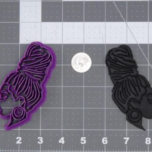 Woman with Dreadlocks 266-I656 Cookie Cutter Black Cookie Afro Hair Female Head Cookie Mold for Baking Cultural Theme Party Favor Clay Cutter for Cookies Crafts Decor African Heritage