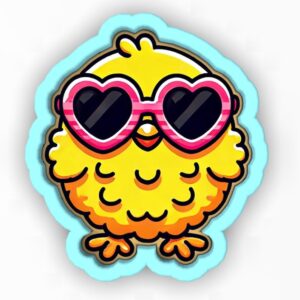 Black Chick Baby Wearing Glasses Cookie Cutter Stamp Stencil Baking Tool for Easter and Animal Theme Cookies Fondant Pastry Biscuits Sandwiches Desserts Spring Party Snacks Baking