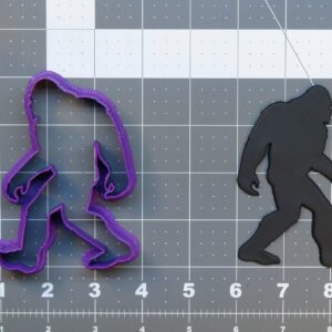 Black Sasquatch Cookie Cutter for Cryptid Theme Baking Tool Bigfoot Shape Biscuit Mold for Monster Party Forest Adventure Camp Events Crafts Clay Fondant Soap Cutter Use
