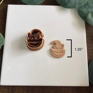 Oogie Halloween Polymer Clay Earring Cutter India Cookie Fall Theme Mold Tool for Jewelry Making Biscuit Fondant Cutter DIY Crafts Spooky Accessories Inspired by Halloween Characters