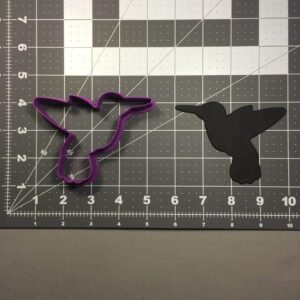 Hummingbird 266-A659 Cookie Cutter Black Cookie Bird Shaped Baking Tool for Cookies Fondant Clay Crafts Spring Garden Theme Nature Lover Gift Kitchen Decor Tropical Animal Party