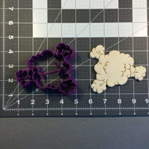 Black Dust Cloud Cookie Cutter Cookie Explosion Smoke Shape for Cartoon Theme Cookies Fondant Decoration Birthday Party Baking Crafts School Events or Comic Style Dessert Design