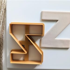 Alphabet Letter Z Cookie Cutter for Biscuit Fondant Pastry Dough Letter Z Polymer Clay Cutter for Custom Baking Alphabet Shape Cutter for Personalized DIY Clay Art and Craft Projects