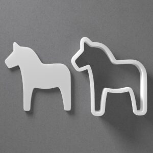 Horse Cookie Cutter Unicorn Shape Baking Tool for Cookies Biscuits Fondant Dough Clay Jewelry Making Earring Craft Decorating Party Baking and Creative Daily Home Use