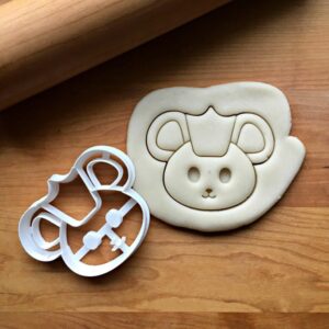 Cute Cookie Mouse King Cookie Cutter for Christmas Baking Decoration Mouse Character Shape Mold for Holiday Cookies Kids Party Favor Supplies Made in India Kitchen Baking Tool