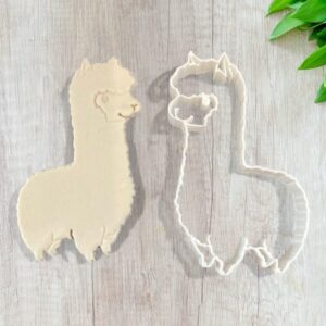 Llama Alpaca Cookie Cutter for Baking Shortbread Biscuits Pastry Sugar Paste Fondant Cake Decoration Tools for Farm Animal Themed Parties Crafts Homemade Treats and Birthday