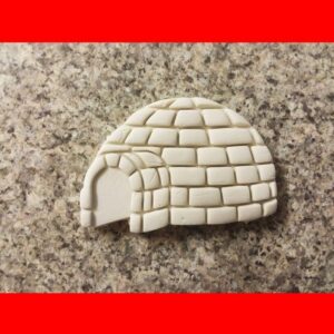 Christmas Igloo Black Cookie Cookie Cutter for Holiday Baking Winter Party Treats Arctic Theme Cookie Mold Kitchen Tool for New Year Celebration Snow Day Activities and Festive Dessert