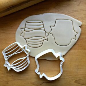 Cookie Set of 2 Barrel with Banner Cookie Cutters Multi Size for Birthday Party, Wedding, and Celebration Baking, Personalized Treats and Decor Made in India Durable Reusable Cookie