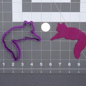Black Cookie Cat Body Silhouette 266-F315 Cookie Cutter for Baking Biscuits Fondant Sandwiches Pancakes Pastry Dough Cake Decoration Pet Cat Theme Birthday Kitchen Baking Tools