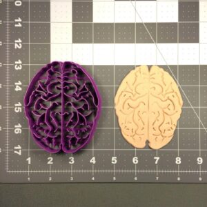 Black Brain 266-065 Cookie Cutter Cookie India Made Educational Science Theme Baking Mold for Halloween Party Fondant Clay Tool for Neuroscience Events Medical Gifts and DIY Crafts