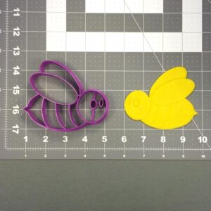 Black Bee 105 Cookie Cutter Cookie Honeybee Insect Shaped Baking Tool for Garden Theme Cookies Kitchen Crafts Birthday Parties Baby Shower Decorations and Spring Picnic Events Made in